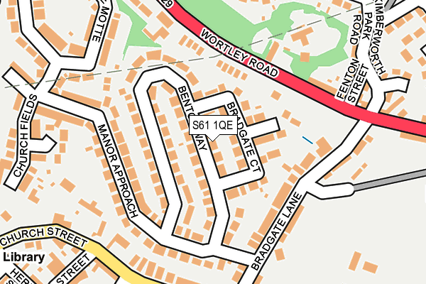 S61 1QE map - OS OpenMap – Local (Ordnance Survey)