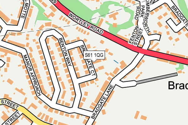 S61 1QG map - OS OpenMap – Local (Ordnance Survey)