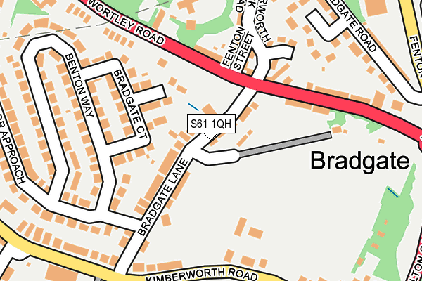 S61 1QH map - OS OpenMap – Local (Ordnance Survey)