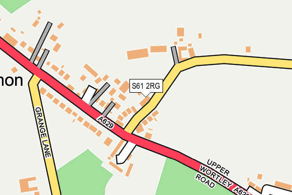 S61 2RG map - OS OpenMap – Local (Ordnance Survey)