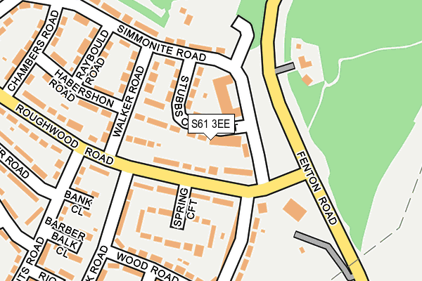 S61 3EE map - OS OpenMap – Local (Ordnance Survey)