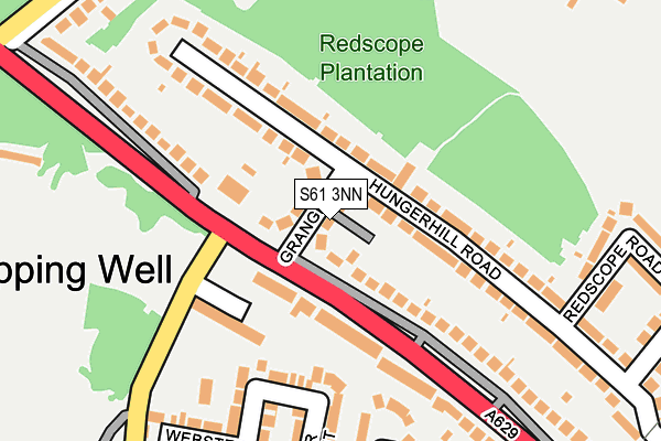 S61 3NN map - OS OpenMap – Local (Ordnance Survey)