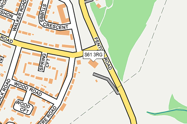 S61 3RG map - OS OpenMap – Local (Ordnance Survey)