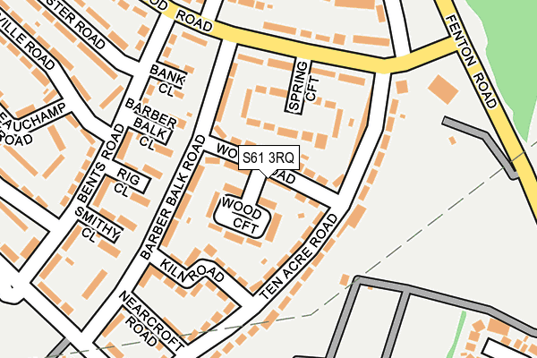 S61 3RQ map - OS OpenMap – Local (Ordnance Survey)