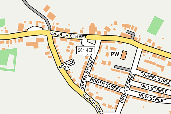 S61 4EF map - OS OpenMap – Local (Ordnance Survey)