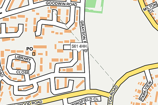 S61 4HH map - OS OpenMap – Local (Ordnance Survey)