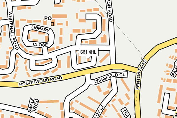 S61 4HL map - OS OpenMap – Local (Ordnance Survey)