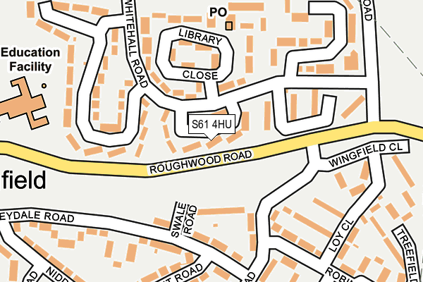 S61 4HU map - OS OpenMap – Local (Ordnance Survey)