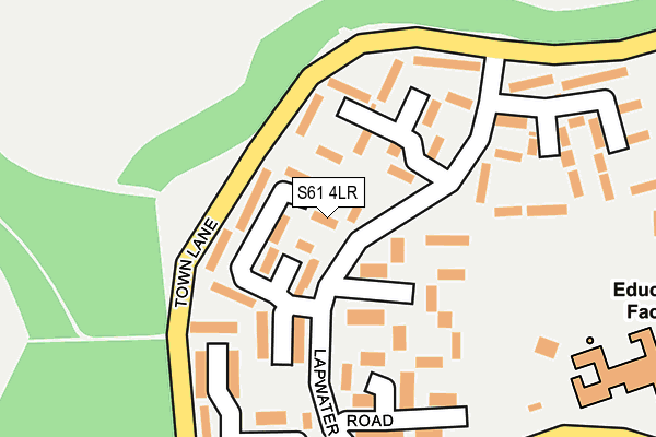 S61 4LR map - OS OpenMap – Local (Ordnance Survey)