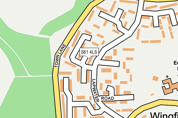 S61 4LS map - OS OpenMap – Local (Ordnance Survey)