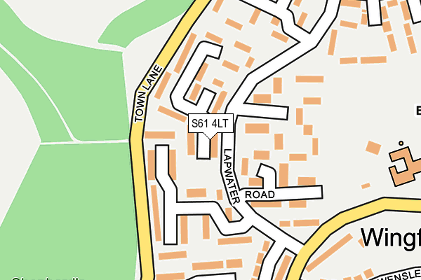 S61 4LT map - OS OpenMap – Local (Ordnance Survey)