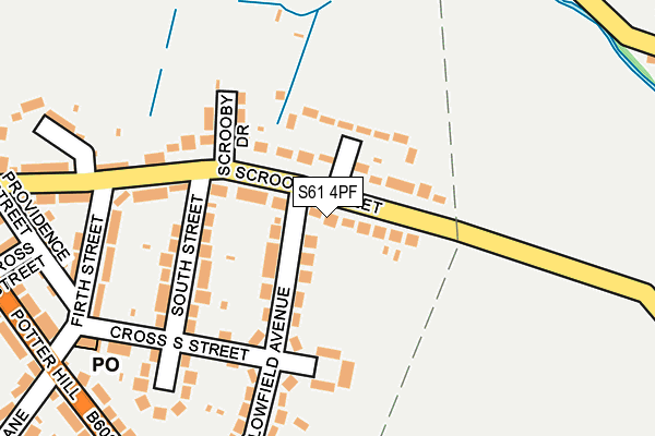S61 4PF map - OS OpenMap – Local (Ordnance Survey)