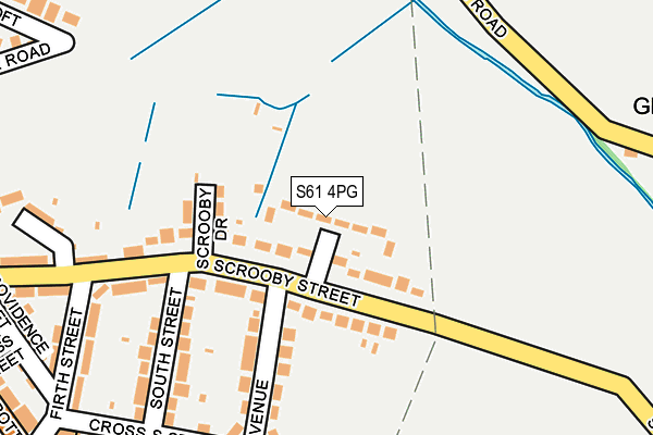 S61 4PG map - OS OpenMap – Local (Ordnance Survey)