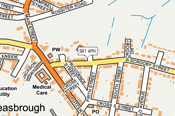 S61 4PH map - OS OpenMap – Local (Ordnance Survey)