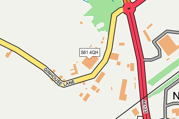 S61 4QH map - OS OpenMap – Local (Ordnance Survey)