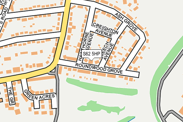 S62 5HP map - OS OpenMap – Local (Ordnance Survey)