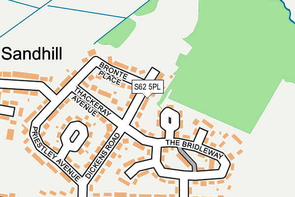 S62 5PL map - OS OpenMap – Local (Ordnance Survey)