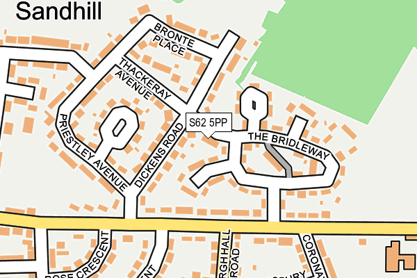 S62 5PP map - OS OpenMap – Local (Ordnance Survey)