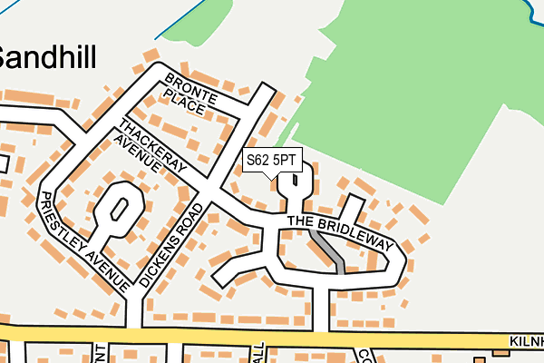 S62 5PT map - OS OpenMap – Local (Ordnance Survey)