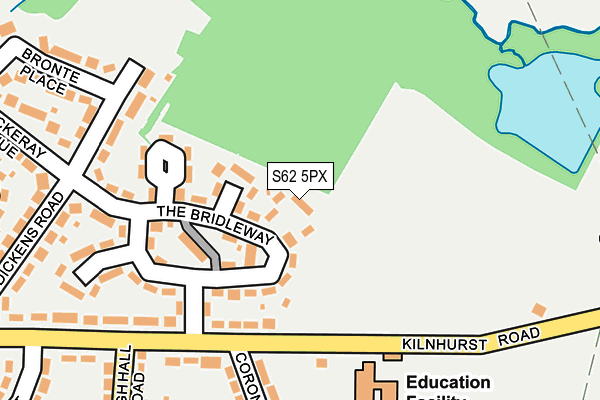 S62 5PX map - OS OpenMap – Local (Ordnance Survey)