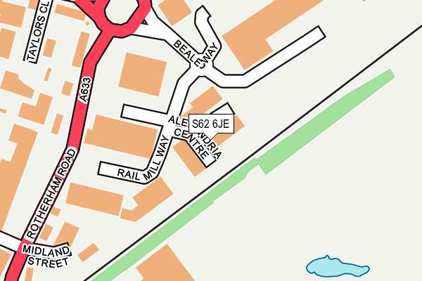 S62 6JE map - OS OpenMap – Local (Ordnance Survey)
