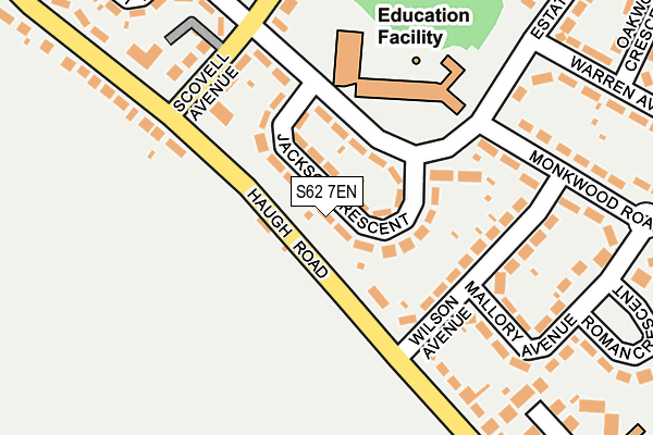 S62 7EN map - OS OpenMap – Local (Ordnance Survey)