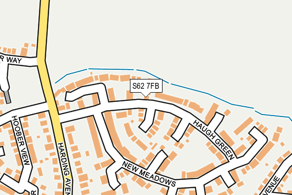 S62 7FB map - OS OpenMap – Local (Ordnance Survey)