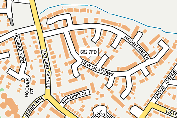 S62 7FD map - OS OpenMap – Local (Ordnance Survey)