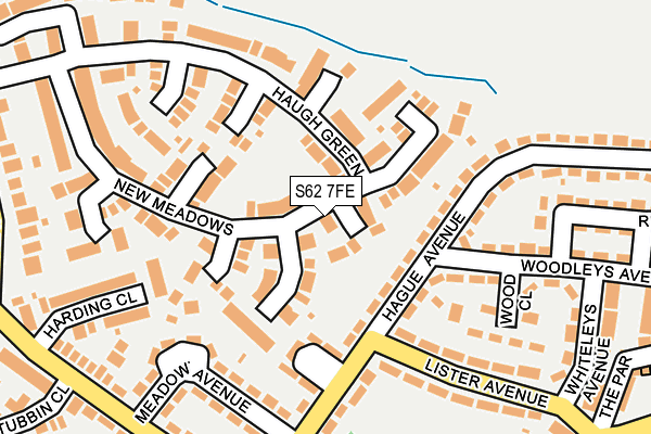 S62 7FE map - OS OpenMap – Local (Ordnance Survey)