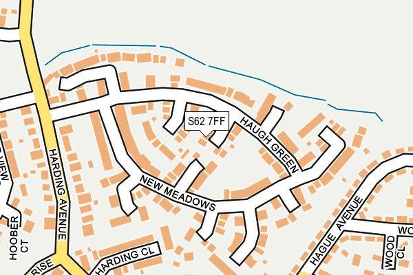S62 7FF map - OS OpenMap – Local (Ordnance Survey)