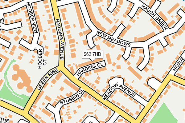 S62 7HD map - OS OpenMap – Local (Ordnance Survey)