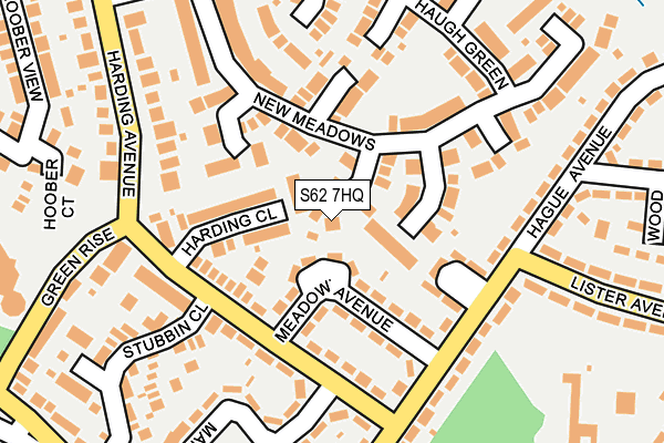 S62 7HQ map - OS OpenMap – Local (Ordnance Survey)