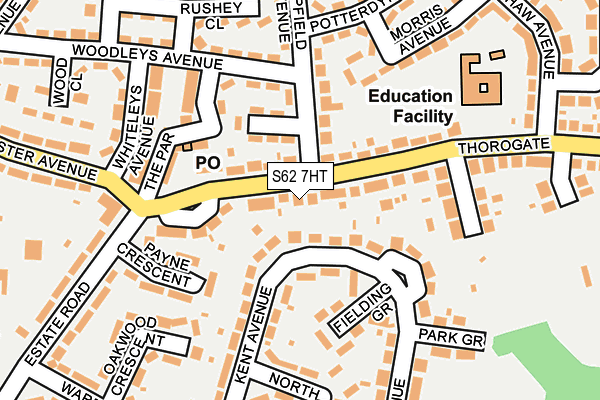 S62 7HT map - OS OpenMap – Local (Ordnance Survey)