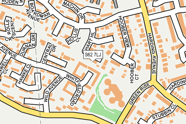S62 7LJ map - OS OpenMap – Local (Ordnance Survey)