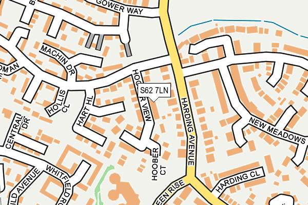 S62 7LN map - OS OpenMap – Local (Ordnance Survey)