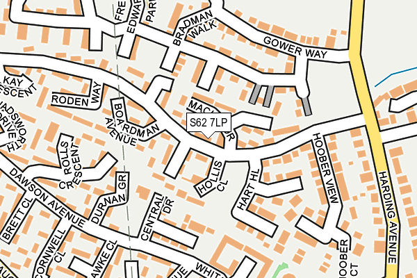 S62 7LP map - OS OpenMap – Local (Ordnance Survey)