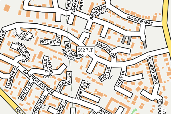 S62 7LT map - OS OpenMap – Local (Ordnance Survey)