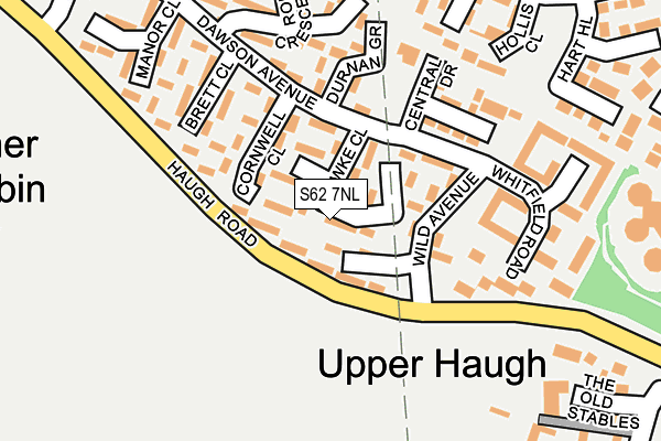 S62 7NL map - OS OpenMap – Local (Ordnance Survey)
