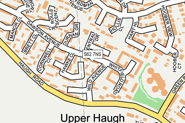 S62 7NS map - OS OpenMap – Local (Ordnance Survey)