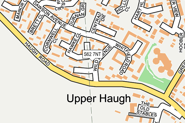 S62 7NT map - OS OpenMap – Local (Ordnance Survey)