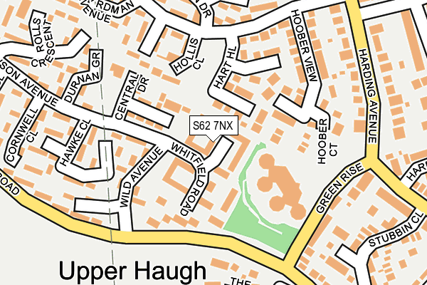 S62 7NX map - OS OpenMap – Local (Ordnance Survey)