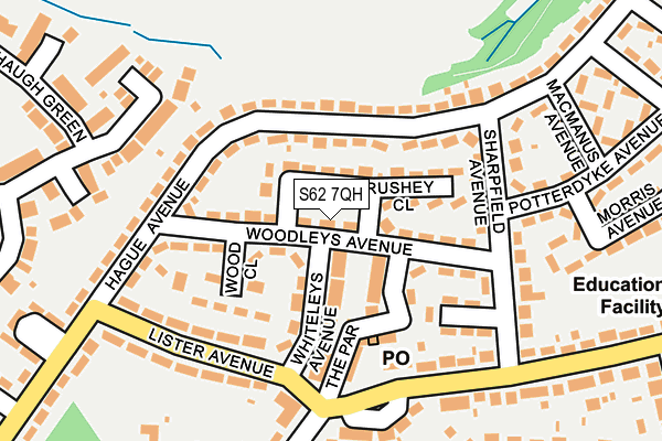 S62 7QH map - OS OpenMap – Local (Ordnance Survey)