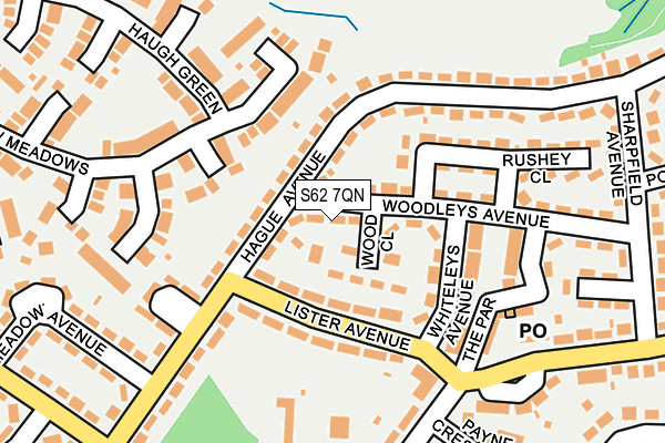 S62 7QN map - OS OpenMap – Local (Ordnance Survey)