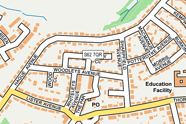 S62 7QR map - OS OpenMap – Local (Ordnance Survey)