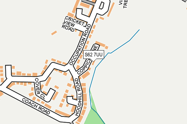 S62 7UU map - OS OpenMap – Local (Ordnance Survey)