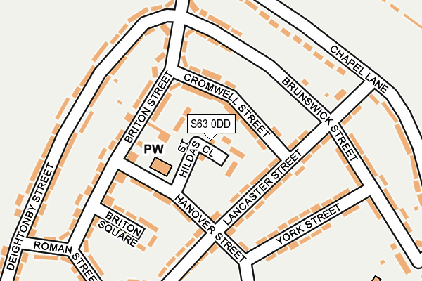 S63 0DD map - OS OpenMap – Local (Ordnance Survey)