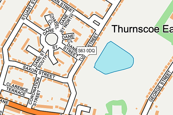 S63 0DQ map - OS OpenMap – Local (Ordnance Survey)