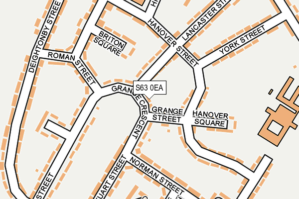 S63 0EA map - OS OpenMap – Local (Ordnance Survey)