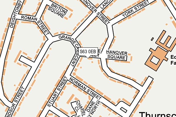 S63 0EB map - OS OpenMap – Local (Ordnance Survey)