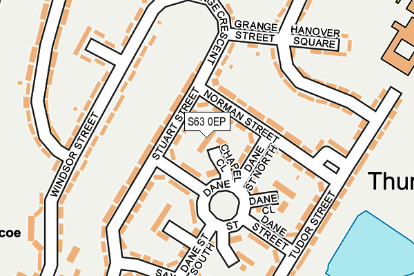 S63 0EP map - OS OpenMap – Local (Ordnance Survey)
